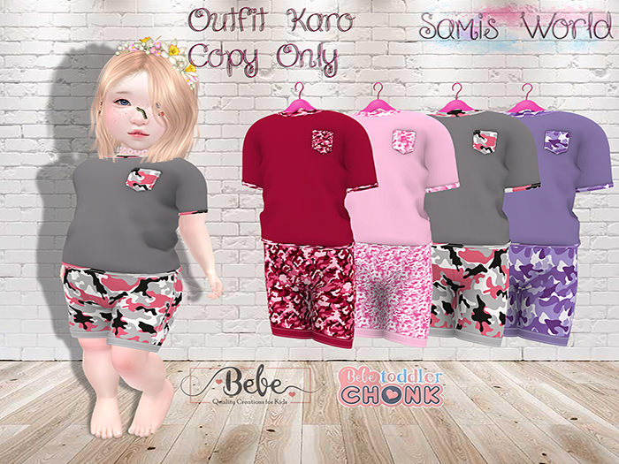 *SW* Outfit Karo bebe/ bebe Chonk ROSEHud