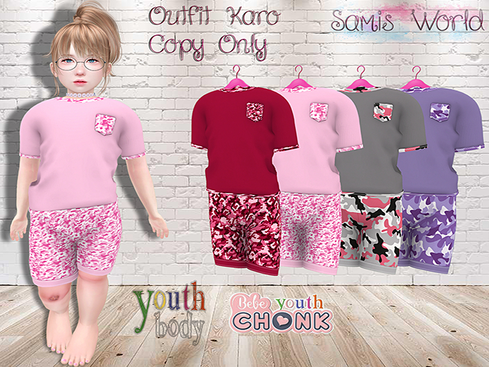 *SW* Outfit Karo YOUTH/ YOUTH Chonk ROSEHud