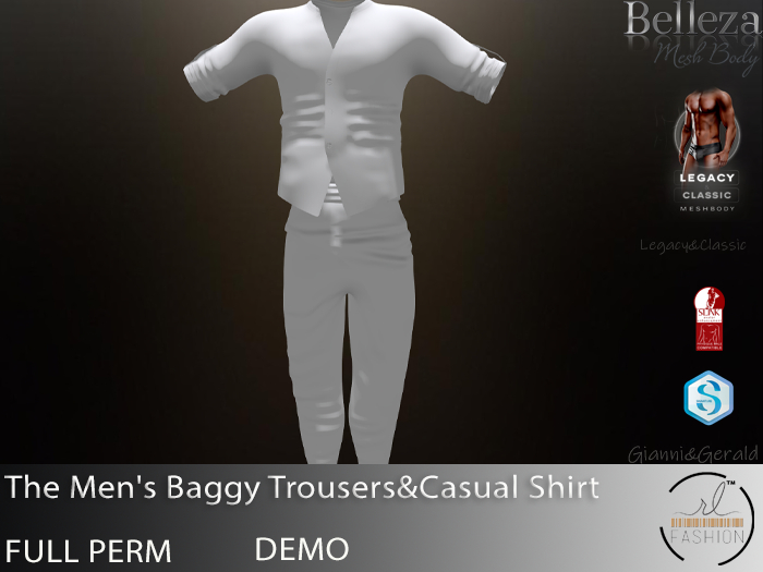 The Men's  Casual Shirt&Baggy Trouser DEMO