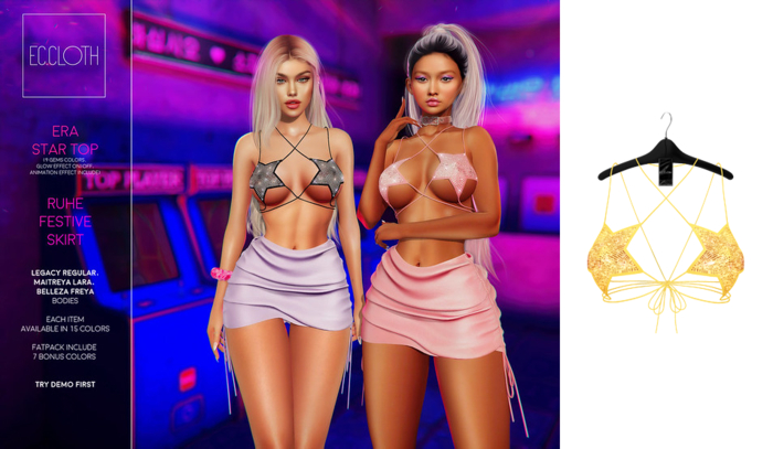Ec.cloth - Era Star Top - Yellow (add it)