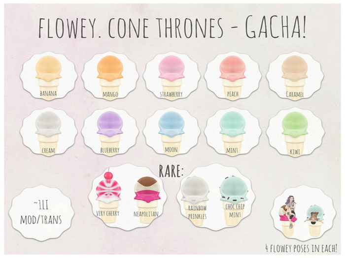 flowey. cone throne / very cherry RARE