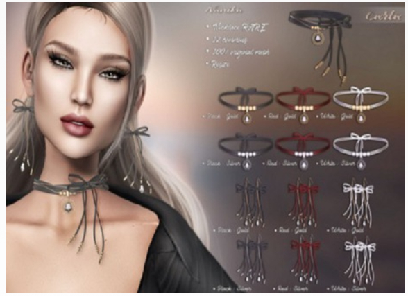 .::Nanika::. Carla Black Gold Set