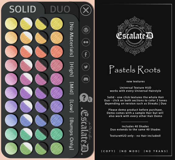 .EscalateD. Pastels Roots Universal HUD