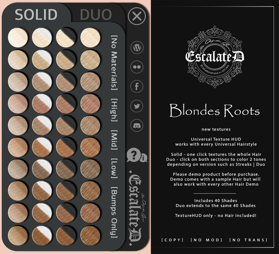 .EscalateD. Blondes Roots Demo HUD