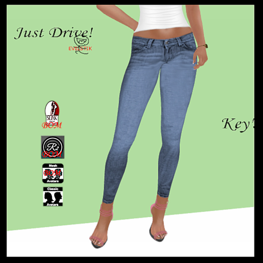 Jeans - Best Ever Blue Mid for System and BOM-enabled Mesh Avatars