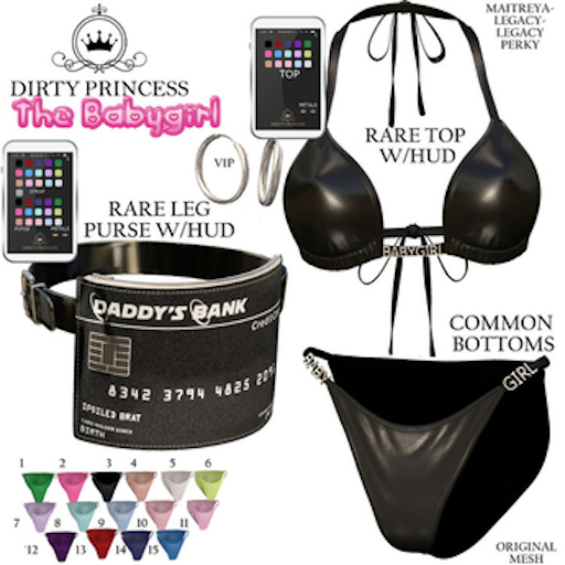 DIRTY PRINCESS- The Babygirl Princess Bottom-LARA- COMMON 9