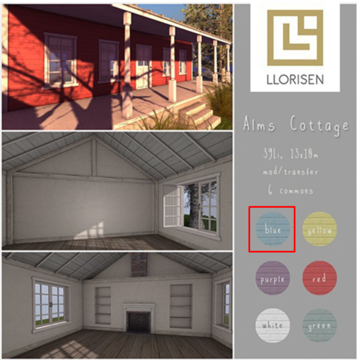 llorisen // alms cottage.blue