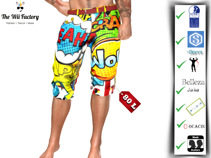 :TWF: Comic Men Shorts