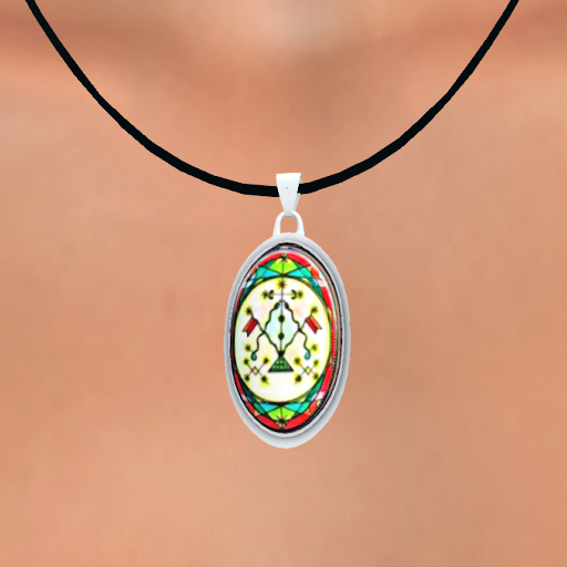 Damballah La Flambeau Veve Pendant