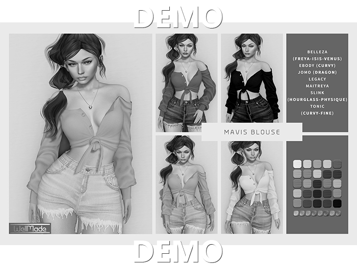 [WellMade] Mavis Blouse DEMO