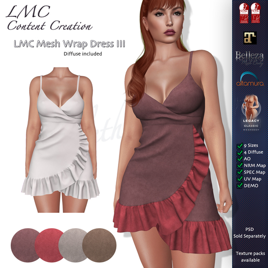 LMC Mesh - Wrap Dress III - DEMO