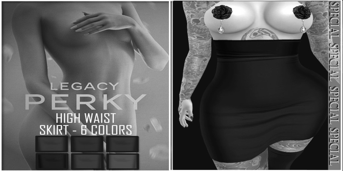 ! Black Swan ! Sinfully Sweet Skirt - Perky Edition - DEMO