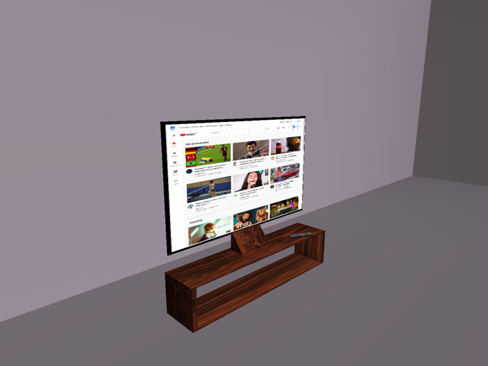 Izaco. Smart TV with Console and remote