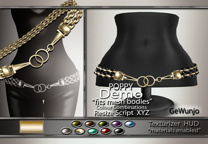 GeWunjo : POPPY gold belt DEMO ...