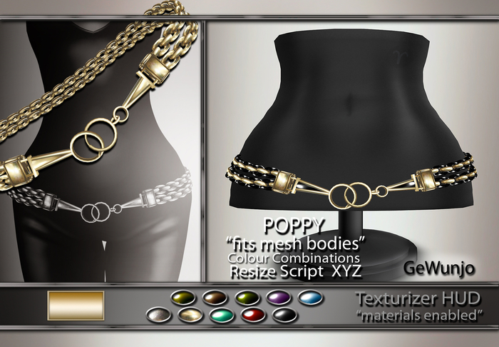 GeWunjo : POPPY gold belt ...