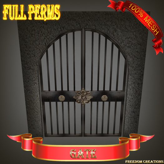 Gate FULL PERMS(ADD)(HUD)-Freedom creations