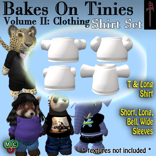 Bakes on Tinies II: Clothing - Shirts Set