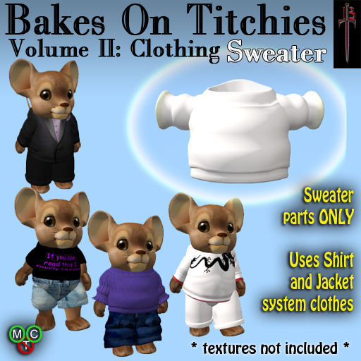 Bakes on Titchies II: Clothing - Sweater