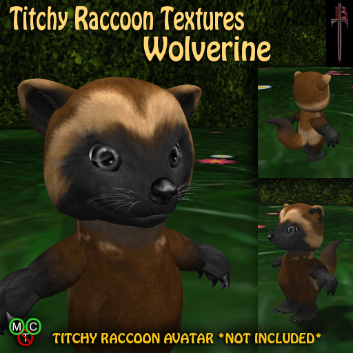 Titchy Raccoon Texture: Wolverine