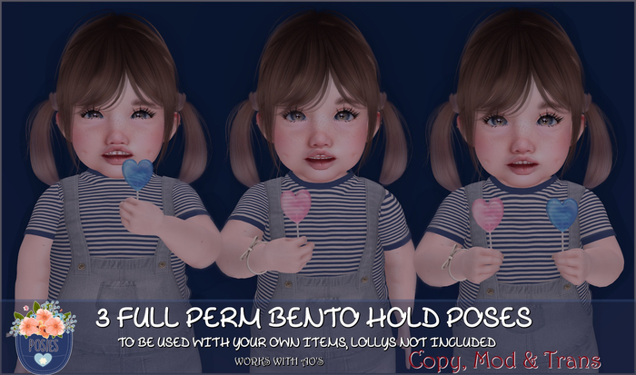 Posies - FULL PERM Bento lolli poses