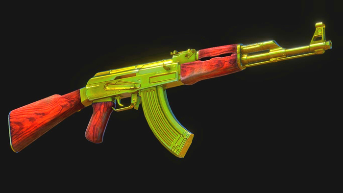 Scripted AK-47 classic GOLD Full perm