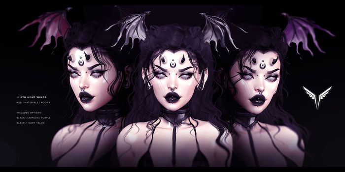 \-VALKYR-/ Lilith Head Wings