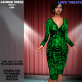 [L.T] Azurine Dress - P1 - Lime (REZZ ME)