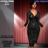[L.T] Azurine Dress - P1 - Black (REZZ ME)