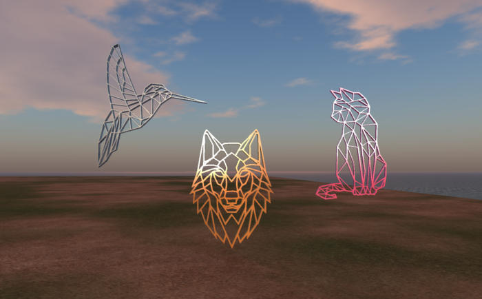 Wolf-Cat-Hummingbird-Lobo,Gato,Colibri