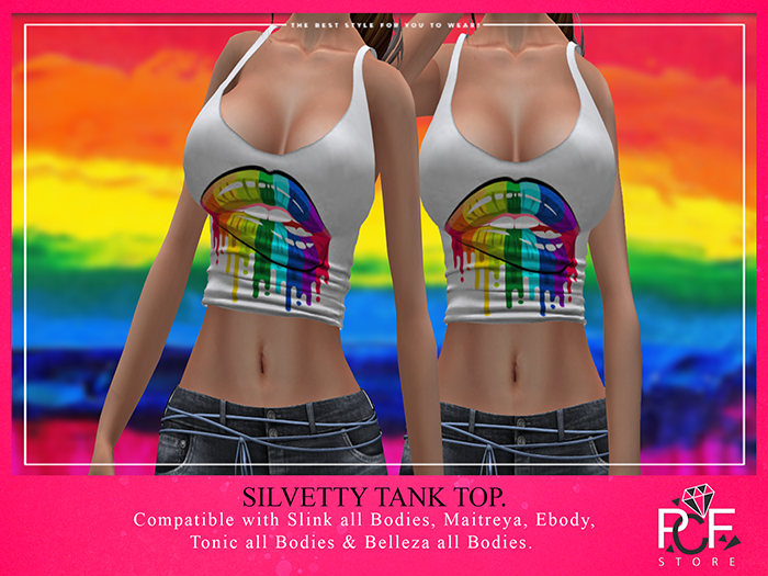 ::PCF: Silvetty Tank Top Pride Wear me/Touch me