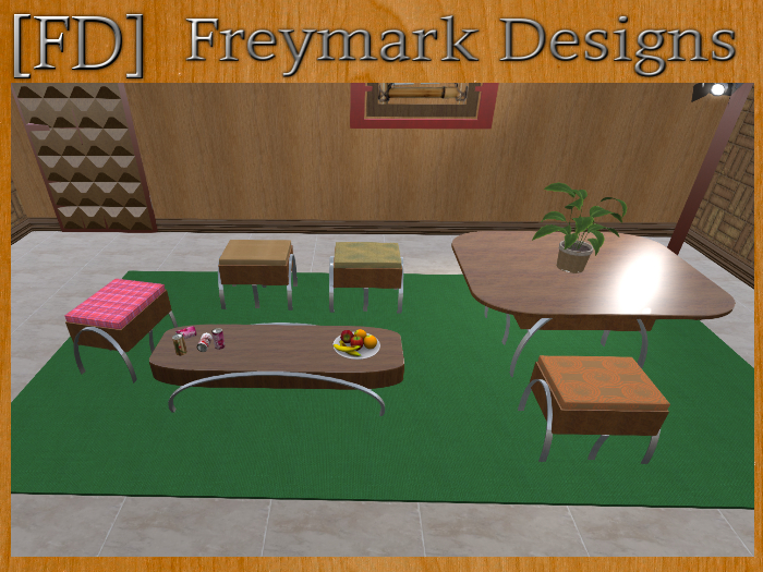 [FD] Arch Stool & Table Set v1.0
