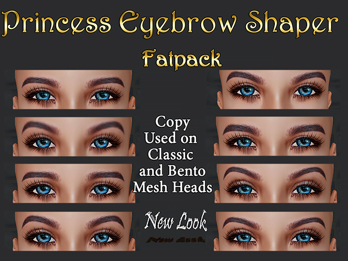 Princess Eyebrow Shaper (Bento) V2 - 8 in Fatpack Bx