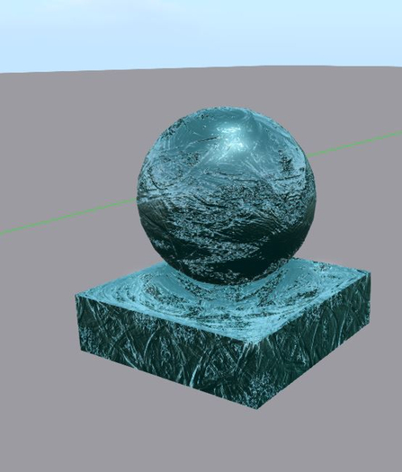 spinning bumped ball 