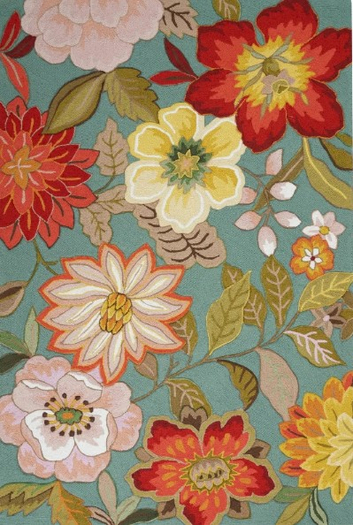 { KoolKatz Kreations } Rug (boxed )- Wildflowers