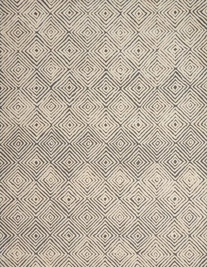 { KoolKatz Kreations } Rug (boxed )- Geometric Neutral