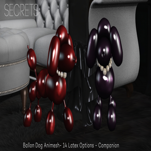 - Secrets - Baloon Dog Companion - Boxed - 14 - RARE -