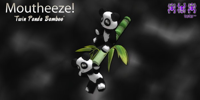 [b!] - twin panda bamboo moutheeze box