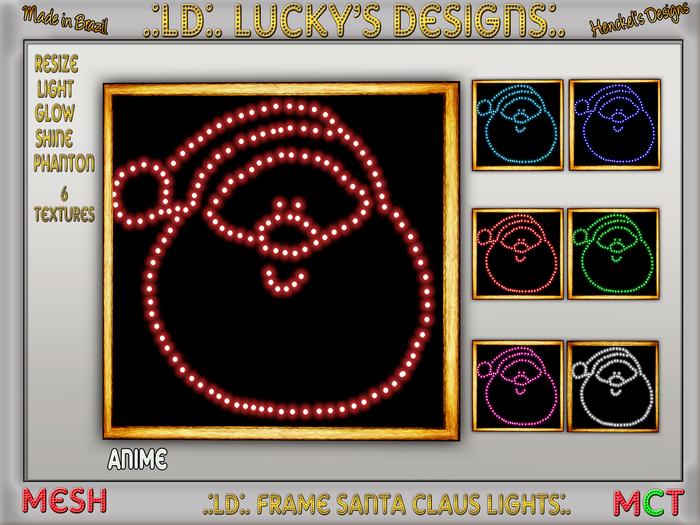 .:LD:. Frame Santa Claus Lights:.