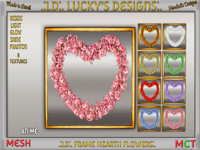 Ld Frame Second Life Marketplace - .:LD:. Frame Hearth Flowers:.