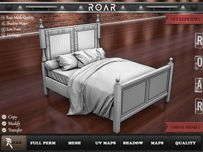 {::ROAR::} Fullperm Bed #2104