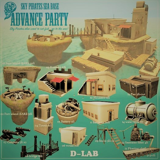 Second Life Marketplace - D-LAB SP-SB Advance Party - Complete Set w ...