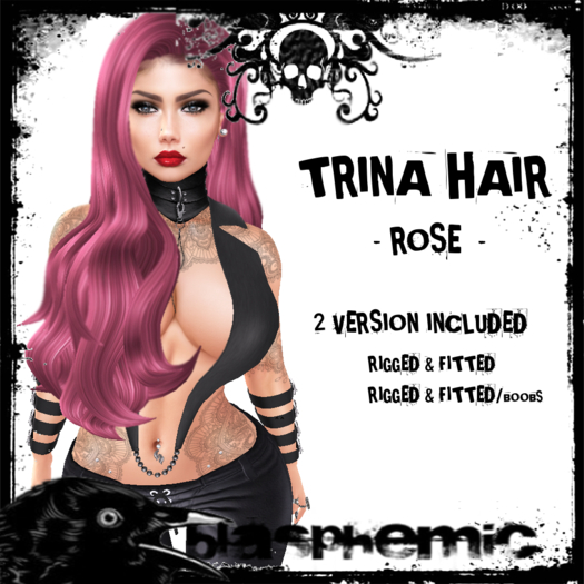 BLASPHEMIC - TRINA HAIR - ROSE 
