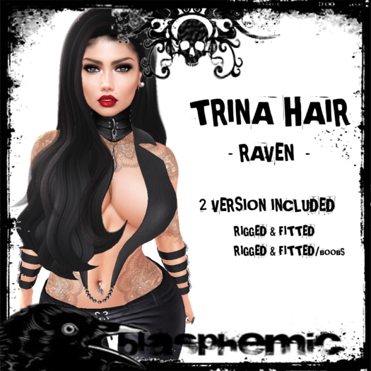 BLASPHEMIC - TRINA HAIR - RAVEN 