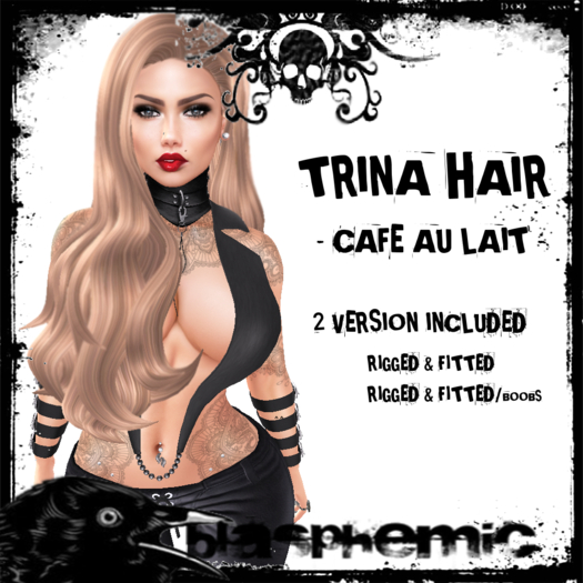 BLASPHEMIC - TRINA HAIR - CAFE AU LAIT (boxed)