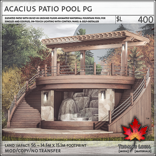Trompe Loeil - Acacius Patio Pool PG [mesh]