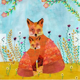 [Happy Panda] Wall Decor (boxed)  - Two Foxes