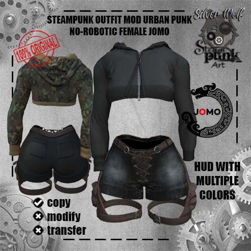 SW - Steampunk Outfit Urban Punk Female Jomo (no-robotic)(Box)