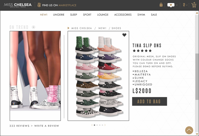 .miss chelsea. Tina Slip Ons Fatpack