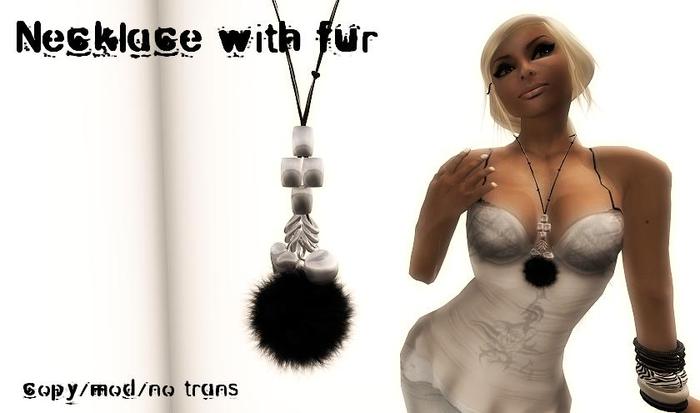 Necklace with fur (box)