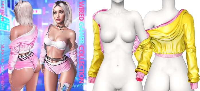 Spoiled - Gamer Girl Jacket Yellow *Updated* for LaraX,Reborn,Waifus,Juicy B♡♡bs,Mounds,Kupra & More